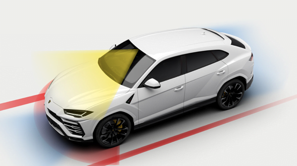 Lamborghini Urus memiliki sistem keselamatan yang boleh dilaras mengikut kehendak peribadi pengguna