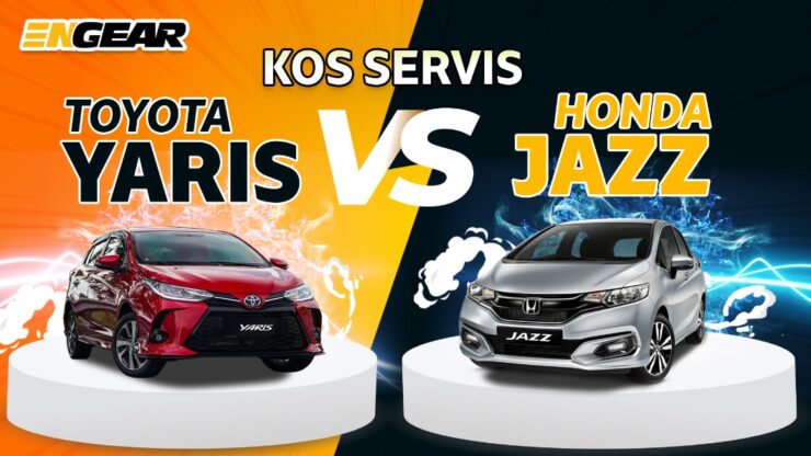 Jom ketahui berapakah perbezaan jos servis Jazz dan Yaris. - Foto oleh EnGear