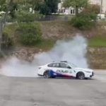 polis bmw m3 train