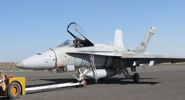 F/A-18 Hornet milik Tentera Udara Kuwait. - Foto ihsan ainonline.com