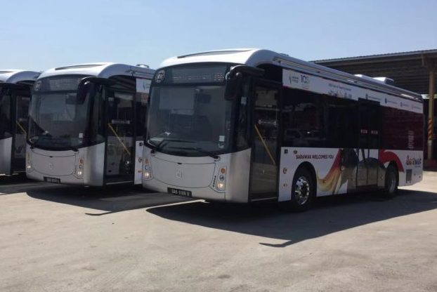 Gemilang International Ltd (GML) turut membekalkan bas kepada negeri Sarawak. - Foto ihsan Facebook/GML