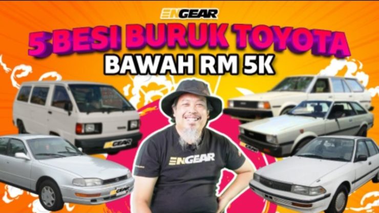Saksikan video Lima Besi Buruk Toyota bawah RM5,000 di platform media sosial Engear. - Foto oleh Engear