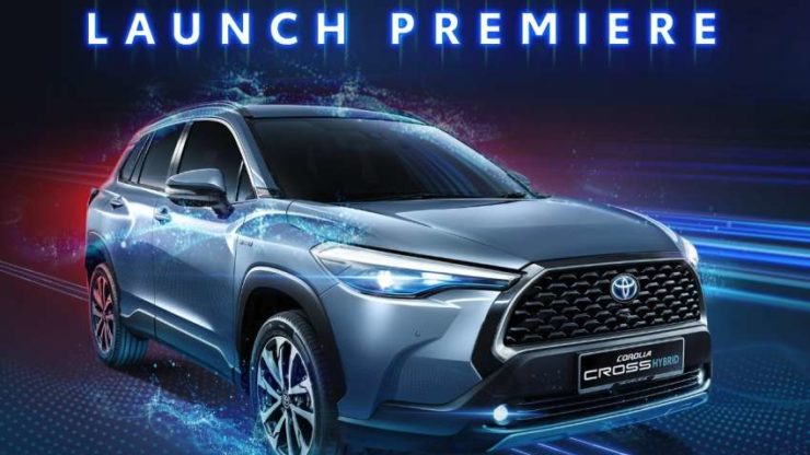 Poster teaser mengenai pelancaran model Corolla Cross Hybrid. - Foto ihsan Toyota