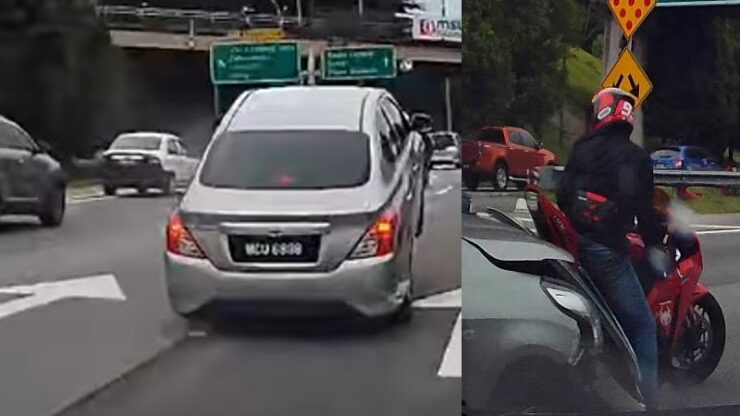 Nissan Almera langgar superbike