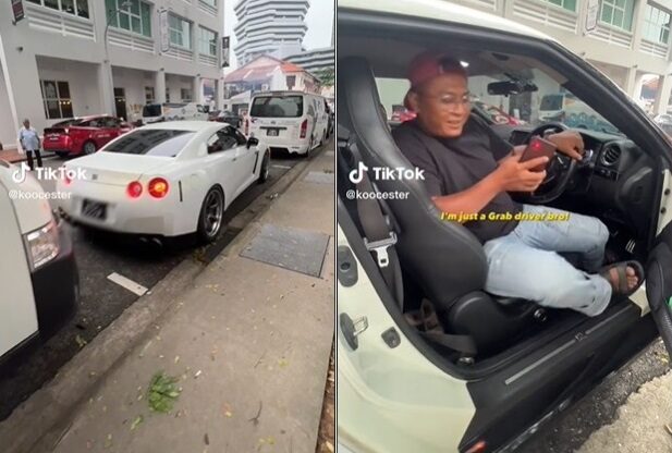 pemandu grab pakai nissan gt-r 01
