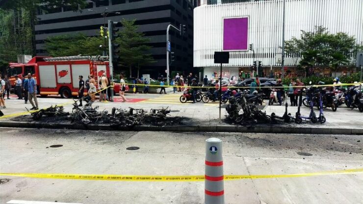 Kebakaran motosikal KLCC 01