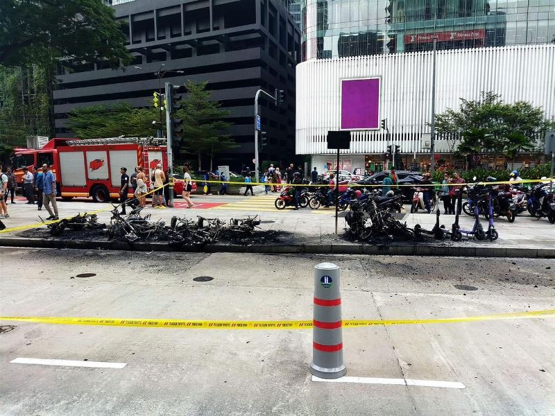 Kebakaran motosikal KLCC 01