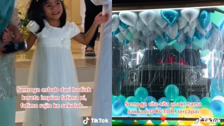 budak 5 tahun dapat hadiah g-wagon 01