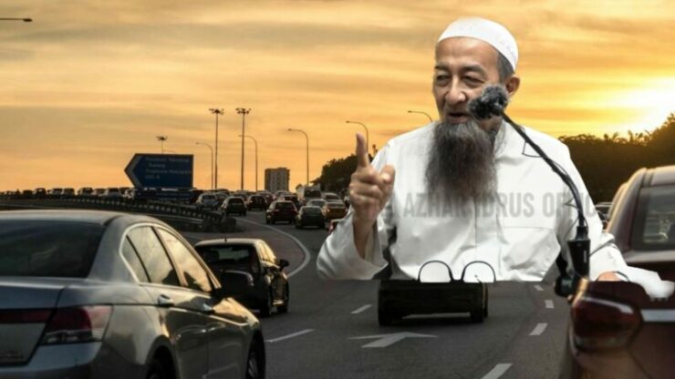 ustaz azhar idrus kesesakan jalan raya