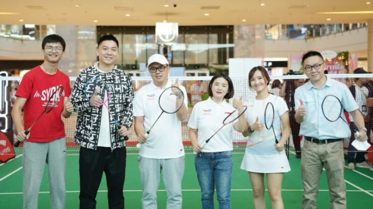 Friendly 3V3 Match between media, Tan Boon Heong, Li-Ning Malaysia, TotalEnergies, and Li-Ning Ambassador Dr. Bonn