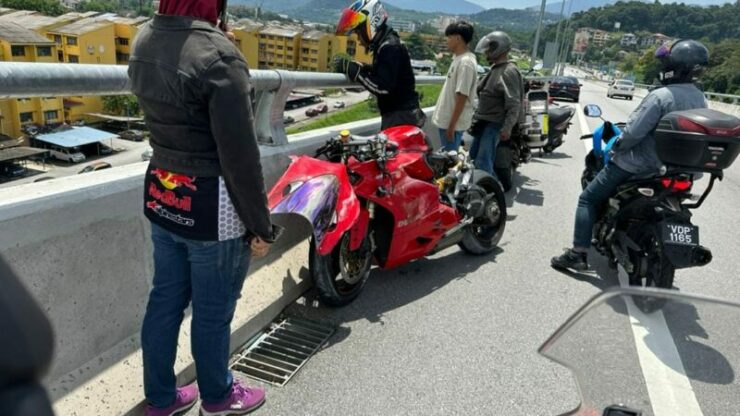 kemalangan maut jatuh flyover SUKE