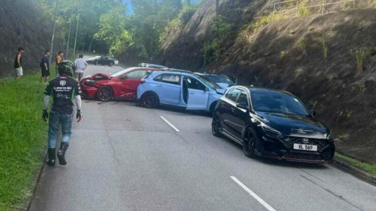 Hyundai i30 N kemalangan hong kong