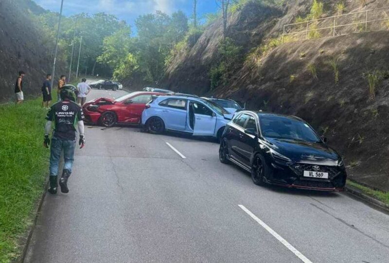Hyundai i30 N kemalangan hong kong