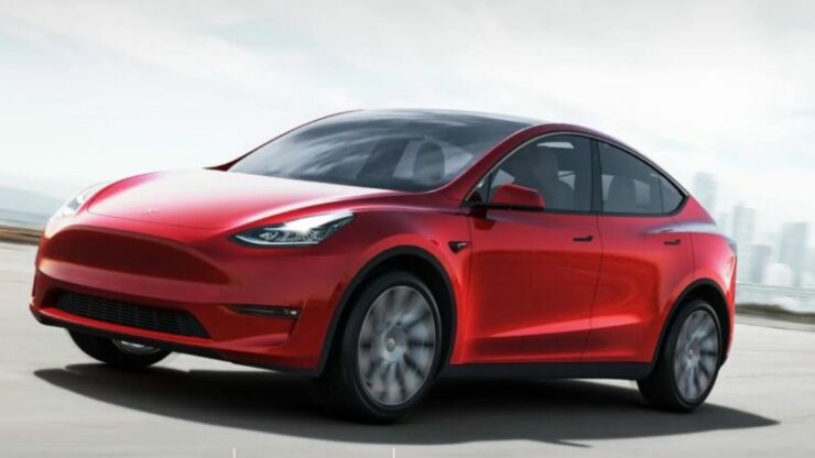 tesla model y red