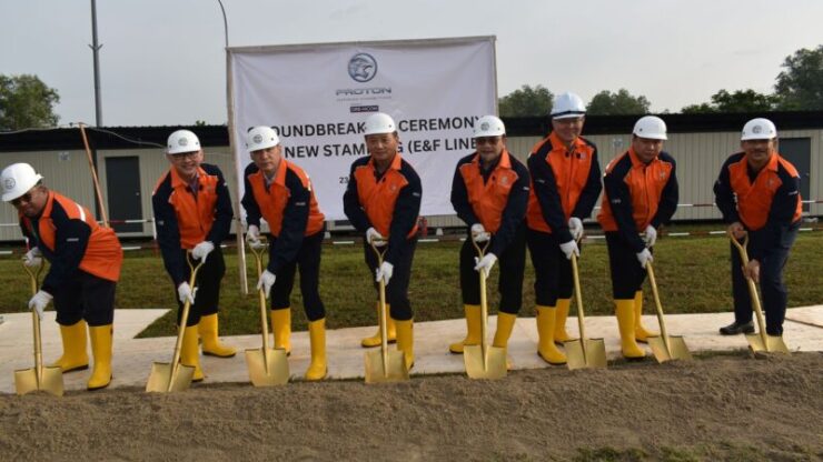 Ground breaking ceremony for new stamping plant