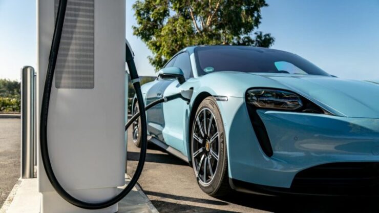 Porsche Taycan charging