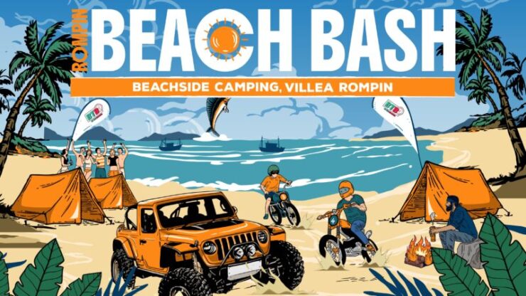 Michelin Rompin Beach Bash 2025 event poster