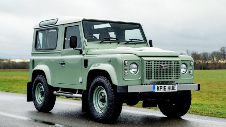 2. 2016 Land Rover Defender 90 Heritage side