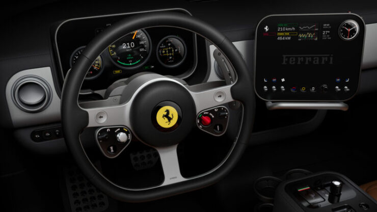 Kokpit Ferrari Luce EV